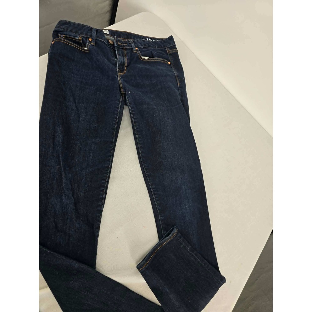 Gap‎ 1969 Always Skinny Jeans Dark Indigo Blue Denim Pants Mens 28 x 29